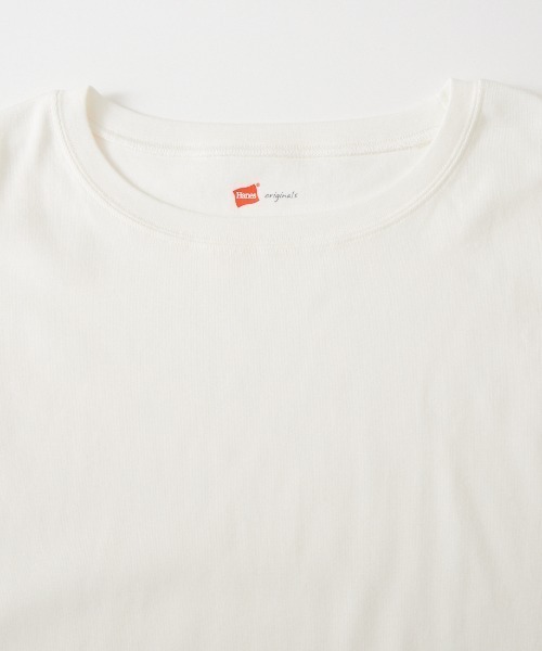 HANES（ヘインズ）の「[HANES/ヘインズ] ノースリーブTシャツ（タンクトップ・レディース・オフホワイト/ブラック・F）」の17枚目の写真