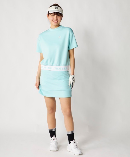FILA GOLF(フィラゴルフ )の「【FILA GOLF:フィラゴルフ】レディースダンボールニットスカート ストレッチ ゴルフ(スカート・レディース・イエロー/ミント/ホワイト/ブラック・LARGE/MEDIUM/X-LARGE/SMALL)」の6枚目の写真