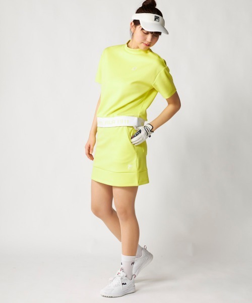 FILA GOLF(フィラゴルフ )の「【FILA GOLF:フィラゴルフ】レディースダンボールニットスカート ストレッチ ゴルフ(スカート・レディース・イエロー/ミント/ホワイト/ブラック・LARGE/MEDIUM/X-LARGE/SMALL)」の18枚目の写真