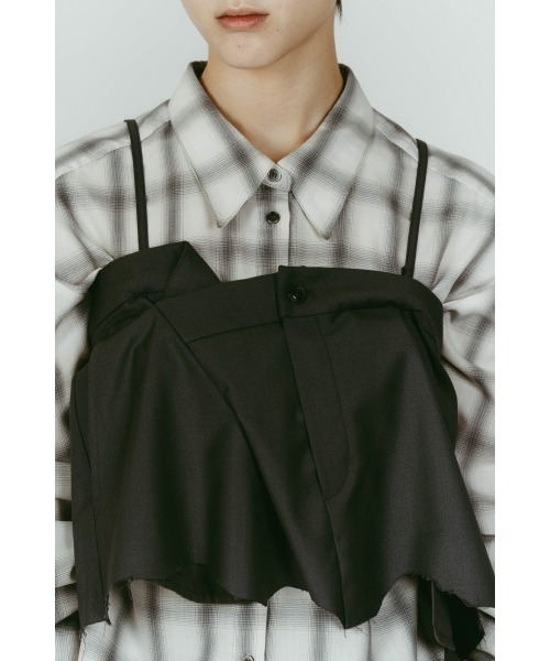 Knuth Marf(クヌースマーフ)の「cut layered mid length skirt(スカート・レディース・ブラック系その他/ブラウン/グレー・X-SMALL/SMALL)」の17枚目の写真
