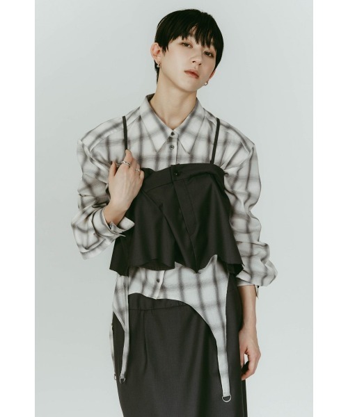 Knuth Marf(クヌースマーフ)の「cut layered mid length skirt(スカート・レディース・ブラック系その他/ブラウン/グレー・X-SMALL/SMALL)」の18枚目の写真