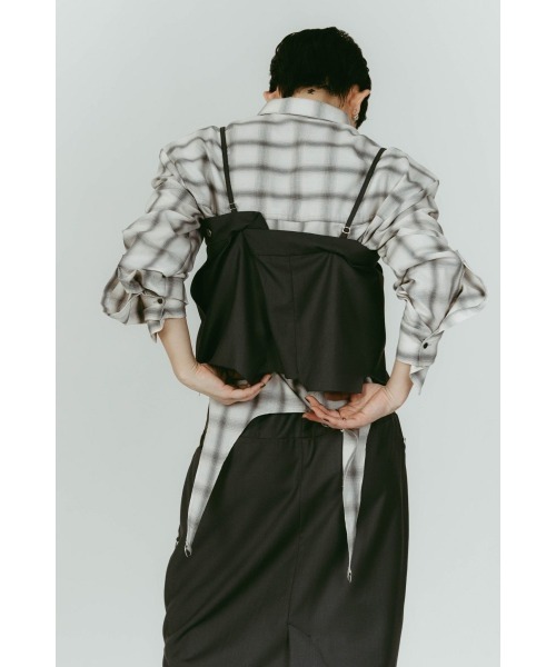 Knuth Marf(クヌースマーフ)の「cut layered mid length skirt(スカート・レディース・ブラック系その他/ブラウン/グレー・X-SMALL/SMALL)」の19枚目の写真