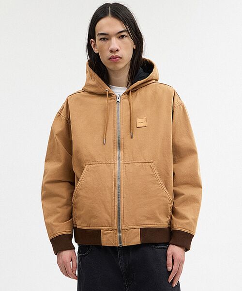 COACH(コーチ)の「キャンバス ジップ フーディー(ブルゾン・メンズ・ベージュ系その他・SMALL)」の1枚目の写真