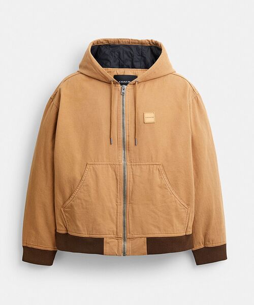 COACH(コーチ)の「キャンバス ジップ フーディー(ブルゾン・メンズ・ベージュ系その他・SMALL)」の5枚目の写真