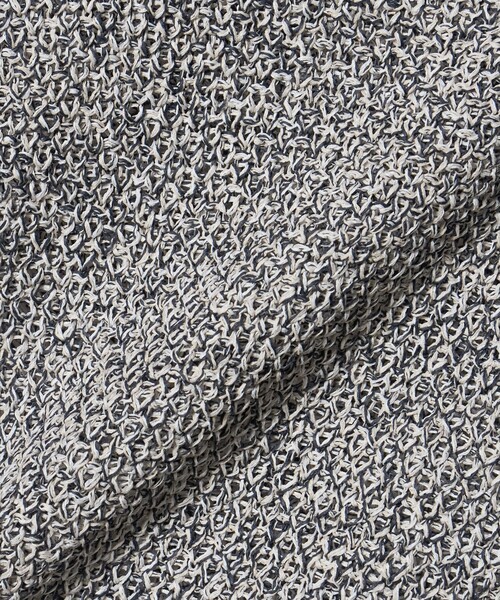 green label relaxing（グリーンレーベルリラクシング）の「メランジ スキッパー プルオーバー ウォッシャブル（ニット/セーター・レディース・ナチュラル/ネイビー・FREE）」の3枚目の写真