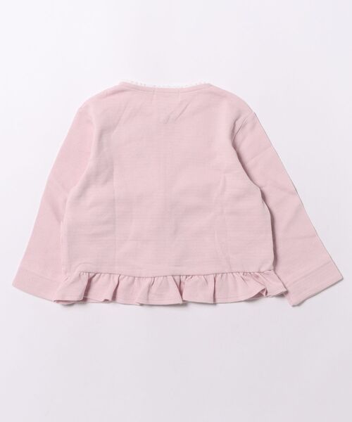 KP(ケーピー)の「梨地天竺 カーディガン(カーディガン/ボレロ・キッズ・ピンク・110cm/90cm/100cm/120cm/130cm)」の2枚目の写真