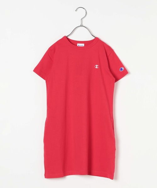 Champion（チャンピオン）の「[新色登場!!]【Champion(チャンピオン)】刺繍ワンピース(KIDS)（ワンピース・キッズ・ライトブルー/ブラック/ライトパープル/ネイビー/レッド・120cm/130cm/140cm/160cm/150cm）」の6枚目の写真