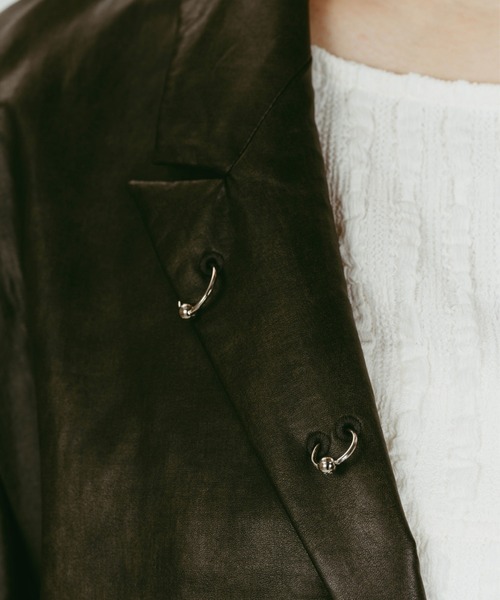 Knuth Marf（クヌースマーフ）の「Knuth Marf vintage tailoredjacket（テーラードジャケット・レディース・ブラック・FREE）」の11枚目の写真