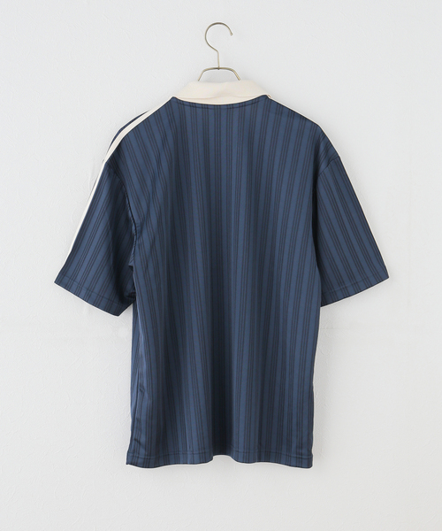 adidas Originals（アディダスオリジナルス）の「adidas originals / アディダス オリジナルス COLLARED GOALIE（Tシャツ/カットソー・レディース・アイボリー/ピンク/ネイビー・X-SMALL）」の5枚目の写真