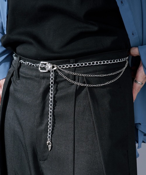 silver chain belt /シルバーチェーンベルト（ベルト）｜Ellno Loset