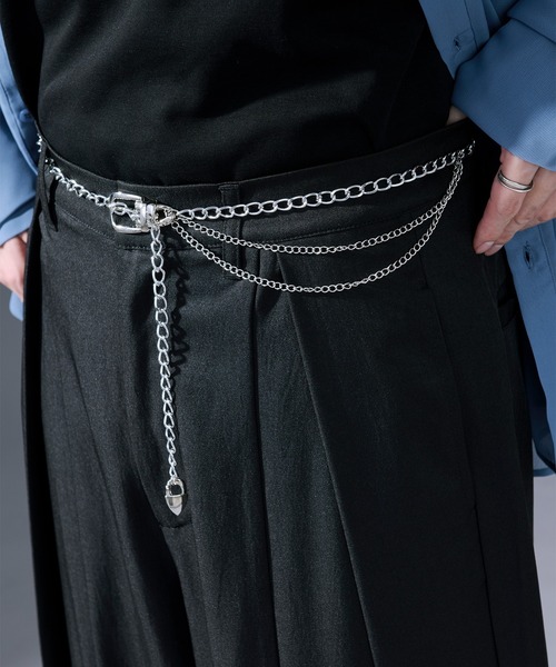 silver chain belt /シルバーチェーンベルト（ベルト）｜Ellno Loset