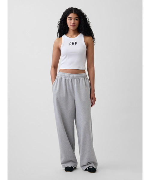 GAP（ギャップ）の「リブ GAPロゴ クロップド タンクトップ（タンクトップ・レディース・ブラック/ホワイト・S/XS/XXS/XL/L/M）」の4枚目の写真