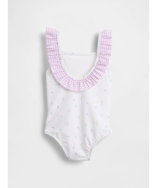 GAP(ギャップ)の「花柄ワンピース 水着 (幼児・ベビー)(水着・キッズ・オフホワイト・70cm/80cm/90cm/95cm/100cm/105cm/110cm)」の2枚目の写真