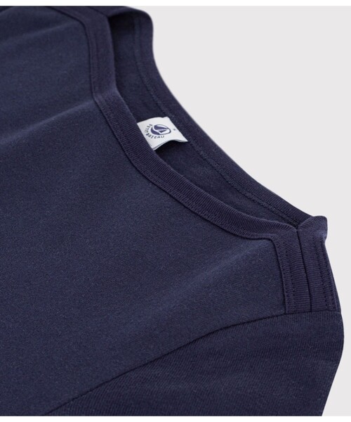 PETIT BATEAU（プチバトー）の「半袖フレアワンピース（ワンピース・レディース・ネイビー・SMALL/LARGE/MEDIUM/XX-SMALL/X-SMALL）」の6枚目の写真