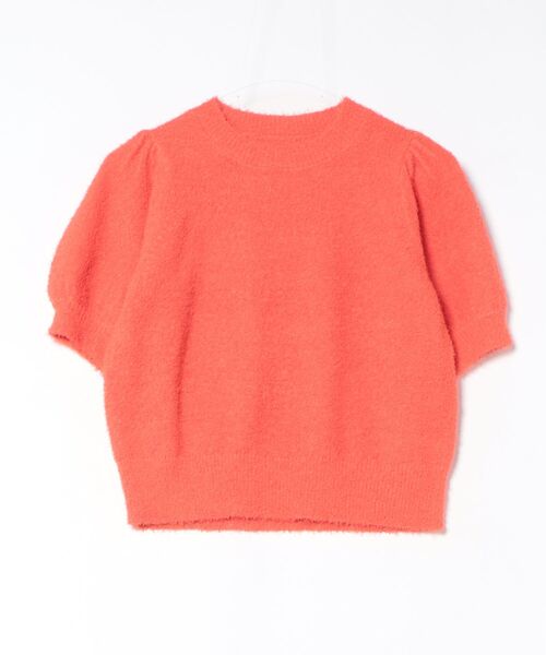 STRAWBERRY-FIELDS（ストロベリーフィールズ）の「ファジーモール_パフィースリーブニット（ニット/セーター・レディース・ブルー/オレンジ・2）」の2枚目の写真