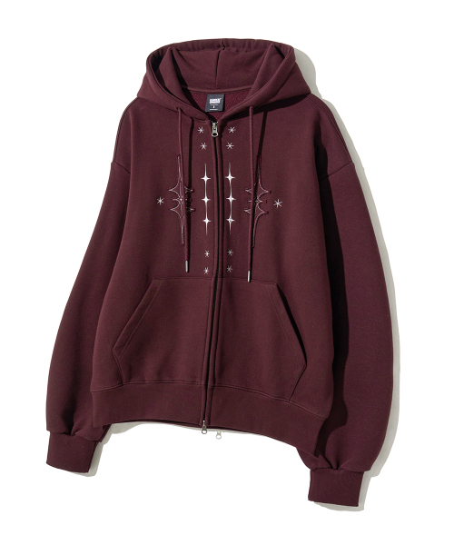GAKKAI UNIONS(ガッカイユニオンズ)の「スタニング フードジップアップ バーガンディ(パーカー・レディース・その他・SMALL/MEDIUM/LARGE)」の11枚目の写真