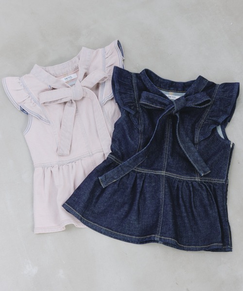 JILL by JILL STUART（ジルバイジルスチュアート）の「SOMETHING 別注デニムビスチェ（シャツ/ブラウス・レディース・ピンク/ネイビー・FREE）」の6枚目の写真