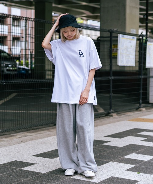 SAVIER（サビアー）の「【SAVIER/サビアー】×【ZERO STAIN/ゼロステイン】コラボ  LA ロゴ刺繍 半袖 Tシャツ/ LA Logo（Tシャツ/カットソー・メンズ・オフホワイト/ブラック/ホワイト・MEDIUM/LARGE）」の13枚目の写真