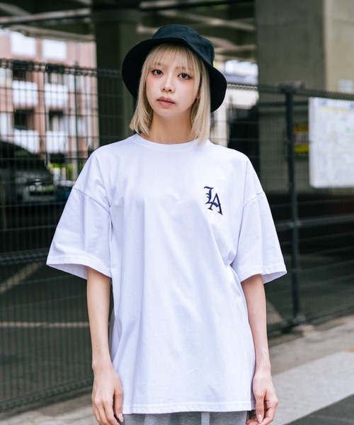 SAVIER（サビアー）の「【SAVIER/サビアー】×【ZERO STAIN/ゼロステイン】コラボ  LA ロゴ刺繍 半袖 Tシャツ/ LA Logo（Tシャツ/カットソー・メンズ・オフホワイト/ブラック/ホワイト・MEDIUM/LARGE）」の16枚目の写真