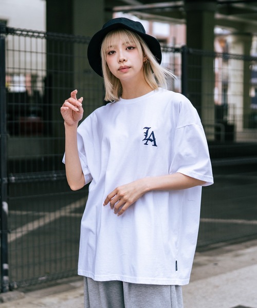 SAVIER（サビアー）の「【SAVIER/サビアー】×【ZERO STAIN/ゼロステイン】コラボ  LA ロゴ刺繍 半袖 Tシャツ/ LA Logo（Tシャツ/カットソー・メンズ・オフホワイト/ブラック/ホワイト・MEDIUM/LARGE）」の18枚目の写真