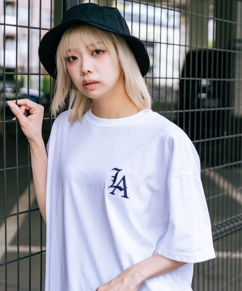 SAVIER（サビアー）の「【SAVIER/サビアー】×【ZERO STAIN/ゼロステイン】コラボ  LA ロゴ刺繍 半袖 Tシャツ/ LA Logo（Tシャツ/カットソー・メンズ・オフホワイト/ブラック/ホワイト・MEDIUM/LARGE）」の22枚目の写真