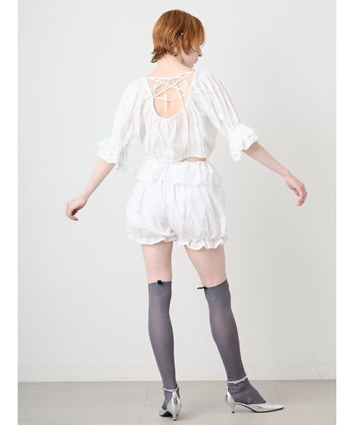 SORIN(ソリン )の「Ribbon Open Blouse/リボンオープンブラウス(シャツ/ブラウス・レディース・ブラック/ホワイト・38)」の20枚目の写真