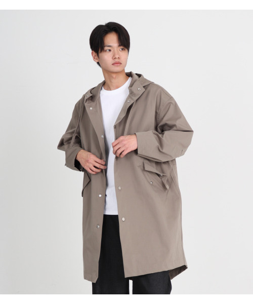 BUTTON SEOUL(ボタンソウル)の「サファリレインフードコート3カラー(カーキグレー)(ミリタリージャケット・メンズ・その他・M/L/XL)」の9枚目の写真