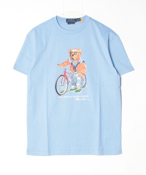 POLO RALPH LAUREN（ポロ ラルフ ローレン）の「クラシック フィット Polo ベア ジャージー Tシャツ（Tシャツ/カットソー・メンズ・ブルー・L/M/S）」の7枚目の写真