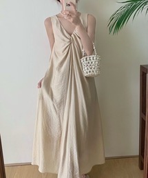 YUGA_YGMC　Korean style twist design A-line dress