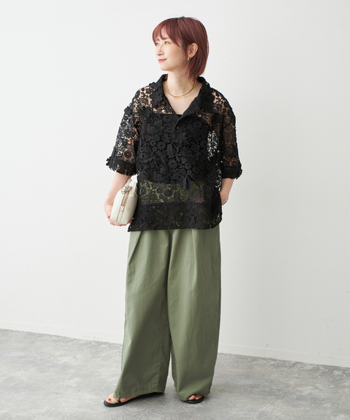 Spick & Span(スピックアンドスパン)の「SOMETHING / サムシング for SS 別注 HYPER CURVE LITE(チノパンツ・レディース・カーキ/アイボリー・MEDIUM/SMALL)」の5枚目の写真