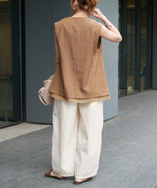 Spick & Span(スピックアンドスパン)の「SOMETHING / サムシング for SS 別注 HYPER CURVE LITE(チノパンツ・レディース・カーキ/アイボリー・MEDIUM/SMALL)」の13枚目の写真