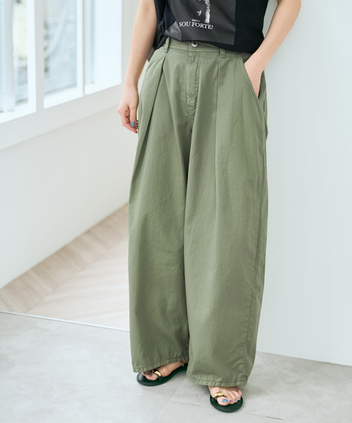 Spick & Span(スピックアンドスパン)の「SOMETHING / サムシング for SS 別注 HYPER CURVE LITE(チノパンツ・レディース・カーキ/アイボリー・MEDIUM/SMALL)」の14枚目の写真