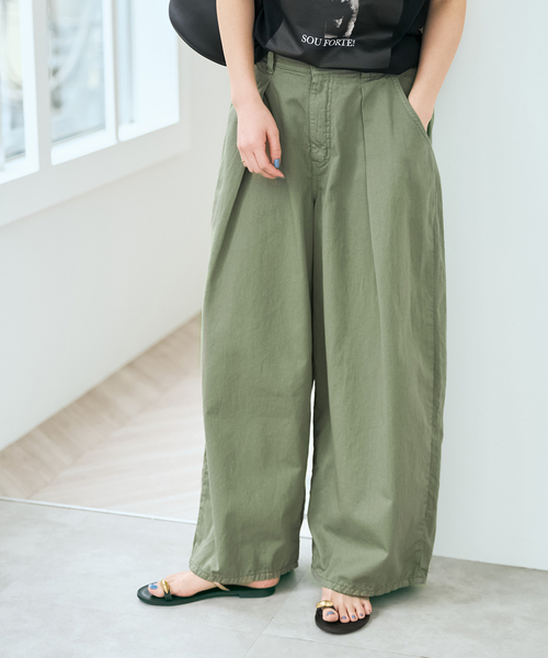 Spick & Span(スピックアンドスパン)の「SOMETHING / サムシング for SS 別注 HYPER CURVE LITE(チノパンツ・レディース・カーキ/アイボリー・MEDIUM/SMALL)」の15枚目の写真