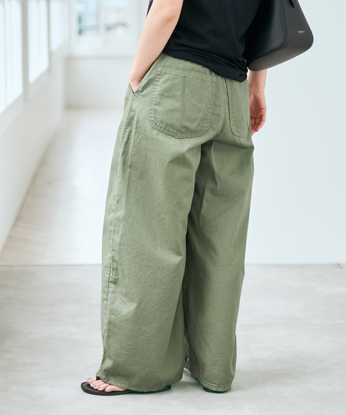 Spick & Span(スピックアンドスパン)の「SOMETHING / サムシング for SS 別注 HYPER CURVE LITE(チノパンツ・レディース・カーキ/アイボリー・MEDIUM/SMALL)」の17枚目の写真