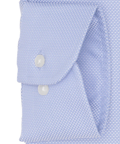 TOKYO SHIRTS(トウキョウシャツ)の「【超形態安定】 形態安定ノンアイロン ホリゾンタルワイド 長袖ビジネスワイシャツ(大きいサイズ・長いサイズ)(ビジネスシャツ・メンズ・ブルー・首回り39cm-裄丈88cm/首回り41cm-裄丈90cm/首回り42cm-裄丈90cm/首回り43cm-裄丈90cm/首回り45cm-裄丈82cm/首回り45cm-裄丈86cm/首回り45cm-裄丈90cm/首回り47cm-裄丈86cm/首回り47cm-裄丈90cm)」の3枚目の写真