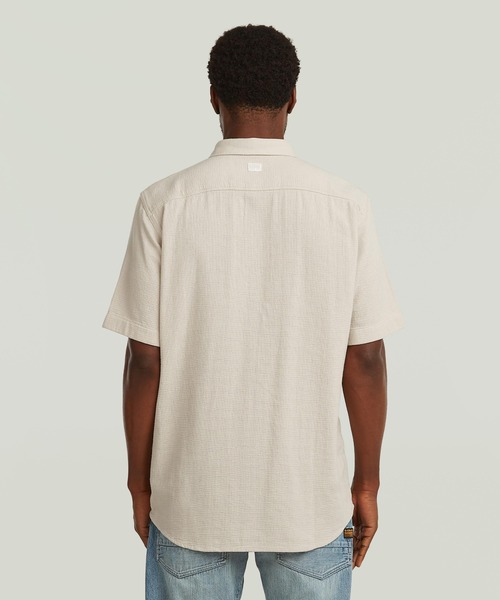 G-STAR(ジースター)の「One Pocket Regular Shirt/ワンポケットレギュラーシャツ(シャツ/ブラウス・メンズ・ホワイト系その他/グリーン系その他・LARGE/X-SMALL/X-LARGE/MEDIUM/SMALL)」の4枚目の写真