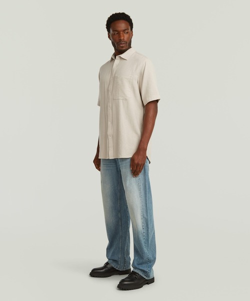 G-STAR(ジースター)の「One Pocket Regular Shirt/ワンポケットレギュラーシャツ(シャツ/ブラウス・メンズ・ホワイト系その他/グリーン系その他・LARGE/X-SMALL/X-LARGE/MEDIUM/SMALL)」の7枚目の写真