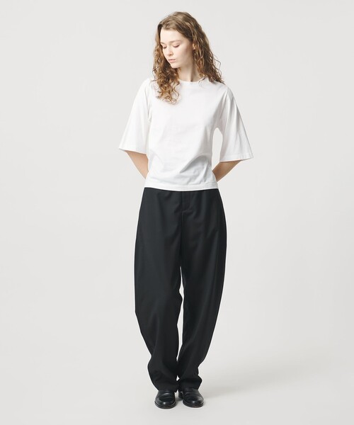 LOEFF（ロエフ）の「＜LOEFF＞スビンコットン ショートスリーブ Tシャツ（Tシャツ/カットソー・レディース・ブラック/ホワイト/パープル・FREE）」の11枚目の写真