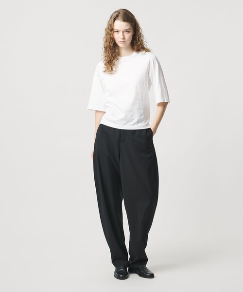 LOEFF（ロエフ）の「＜LOEFF＞スビンコットン ショートスリーブ Tシャツ（Tシャツ/カットソー・レディース・ブラック/ホワイト/パープル・FREE）」の10枚目の写真
