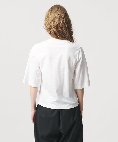 LOEFF（ロエフ）の「＜LOEFF＞スビンコットン ショートスリーブ Tシャツ（Tシャツ/カットソー・レディース・ブラック/ホワイト/パープル・FREE）」の4枚目の写真