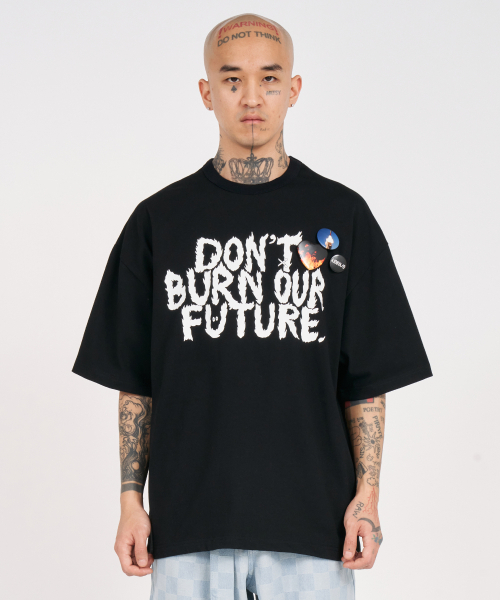 AJOBYAJO（アジョバイアジョ）の「[PBA] DBOF Logo T-Shirt [BLACK]（Tシャツ/カットソー・レディース・その他・M/L/XL）」の9枚目の写真
