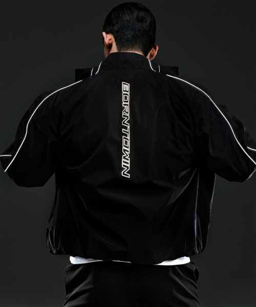 BORN TO WIN（ボーントゥウィン）の「CHROME B WARM UP JACKET [BLACK]（ジャージ・メンズ・その他・1/2/3）」の4枚目の写真