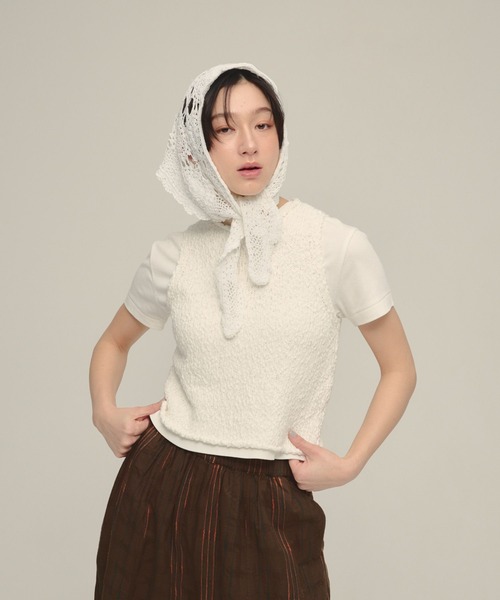 eL(エル)の「【eL】3G Compact Vest/660743(ベスト・レディース・ブラック/オフホワイト/ピンク・FREE)」の6枚目の写真