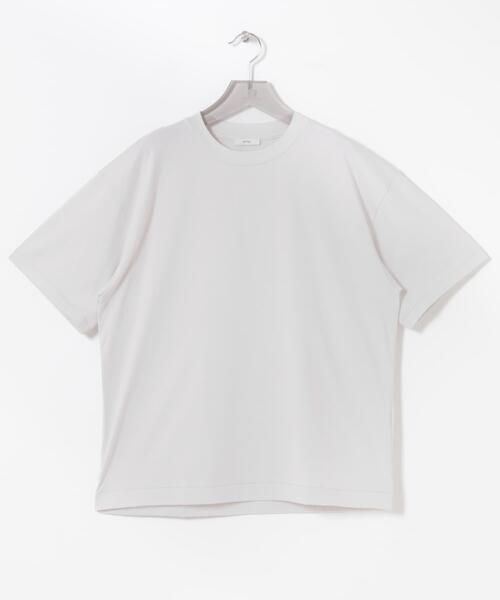 ATON(エイトン)の「ATON SUVIN 60/2 OVERSIZED T-SHIRTS(Tシャツ/カットソー・メンズ・ブラック/ブルー/ホワイト/カーキ・4/6)」の2枚目の写真