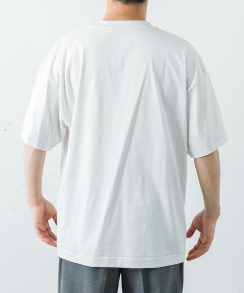 ATON(エイトン)の「ATON SUVIN 60/2 OVERSIZED T-SHIRTS(Tシャツ/カットソー・メンズ・ブラック/ブルー/ホワイト/カーキ・4/6)」の7枚目の写真