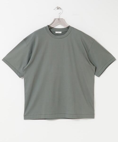 ATON(エイトン)の「ATON SUVIN 60/2 OVERSIZED T-SHIRTS(Tシャツ/カットソー・メンズ・ブラック/ブルー/ホワイト/カーキ・4/6)」の12枚目の写真