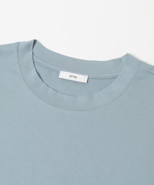 ATON(エイトン)の「ATON SUVIN 60/2 OVERSIZED T-SHIRTS(Tシャツ/カットソー・メンズ・ブラック/ブルー/ホワイト/カーキ・4/6)」の15枚目の写真