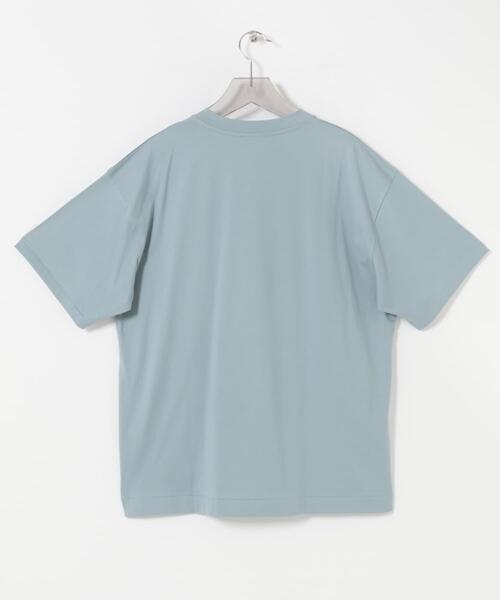 ATON(エイトン)の「ATON SUVIN 60/2 OVERSIZED T-SHIRTS(Tシャツ/カットソー・メンズ・ブラック/ブルー/ホワイト/カーキ・4/6)」の17枚目の写真