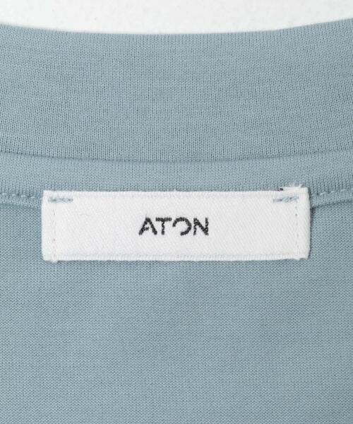ATON(エイトン)の「ATON SUVIN 60/2 OVERSIZED T-SHIRTS(Tシャツ/カットソー・メンズ・ブラック/ブルー/ホワイト/カーキ・4/6)」の19枚目の写真