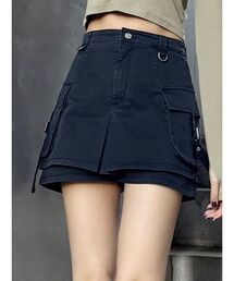 MURUA | ウォッシュカーゴスカートパンツ　夏服(その他パンツ)